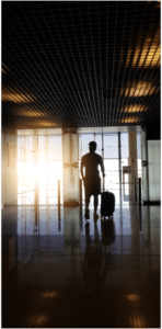 Taking a plane